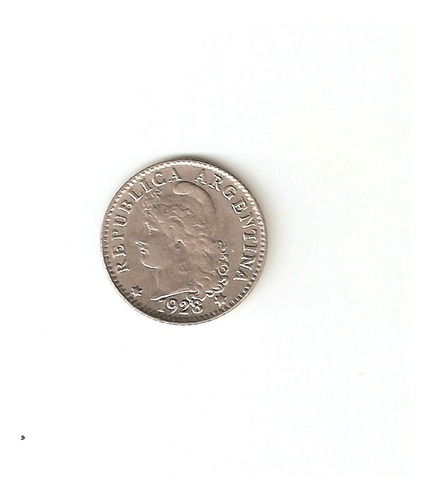 Monedas Argentinas: 5 Centavos De 1928 Casi Sin Circular (Usado)