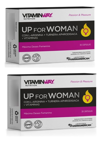 Up For Woman Maximo Deseo Femenino Vitaminway X2 Cajas