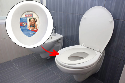 Assento Sanitário Infantil Astra Infantil Portátil Redutor Cor Branco