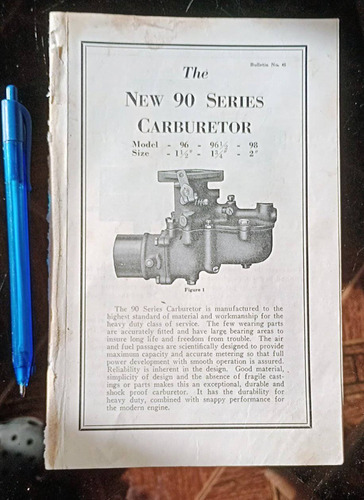  Catalogo Carburador Zenith Series 90 Original Usa