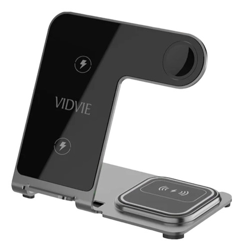Cargador Inalámbrico Veloz Vidvie Wlc1410 Usb-c 15w Metálica