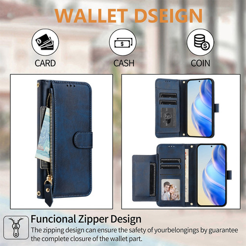 Funda De Piel Tipo Cartera Para Teléfono Inteligente Honor X8 X8a X8b X8c