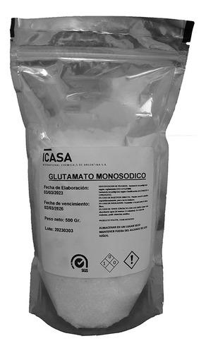 Glutamato De Sodio 500 G Ajinomoto Resaltador De Sabor Icasa