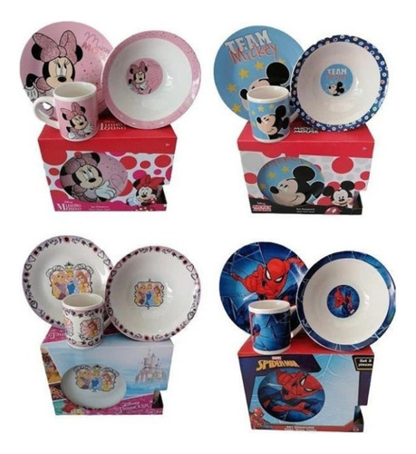 Set De Desayuno 3 Piezas Pato Bowl Tazon Disney