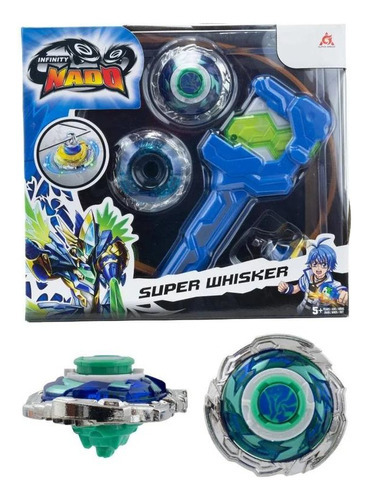 Infinity Nado Blade Athletic Super Whisker Beyblade 3902 Cor Azul