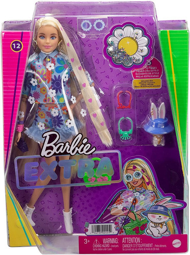 Muñeca Barbie Extra N°12 Con Accesorios Y Mascota Original