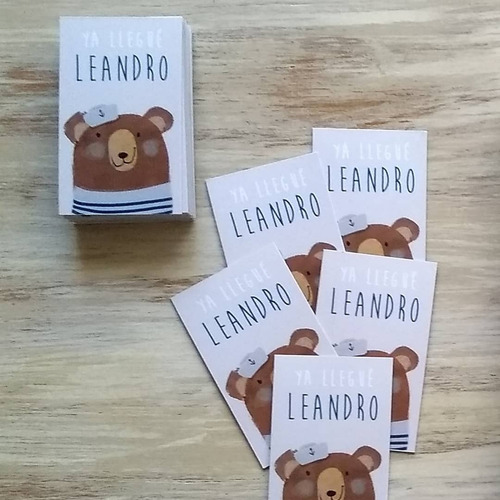 Souvenir Nacimiento Personalizado 30 Tarjetas Imantadas