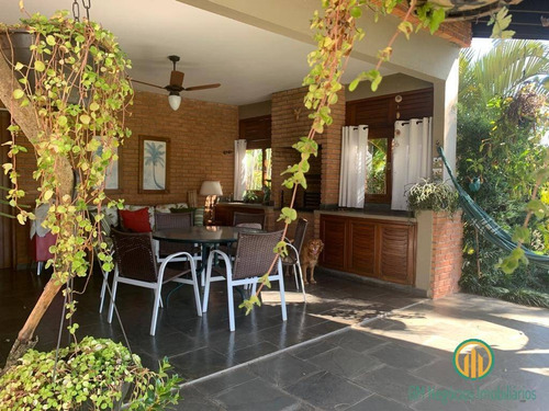 Imagem 3 de 15 de Ótima Casa De 4 Dormts. Confortável, Terreno Grande Condomínio Palos Verdes - W1543