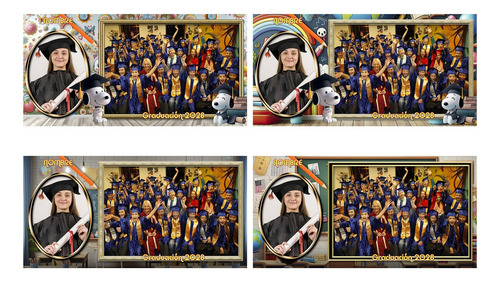 30 Plantillas Grupales Graduacion 8x16 Vol5