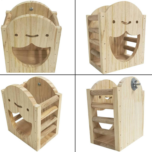 Alimentador De Heno De Madera Diseño De Escalera Estante De