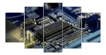 Comprar Quadro Decorativo Computação Placa Mãe Pc Informática 5 Pçs