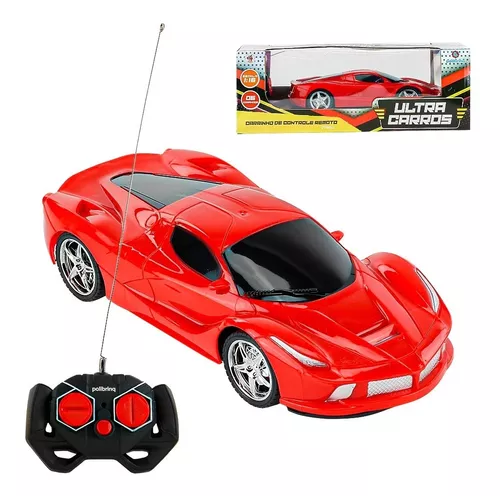 Carrinho Controle Remoto Brinquedo Criança Ultra Carros - Polibrinq