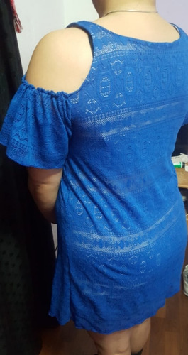 Vestido De Encaje Manga Corta