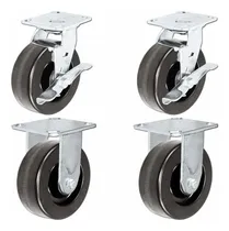 Comprar Juego De 4 Ruedas Resistentes De 6 X 2 Pulgadas Con Ruedas F