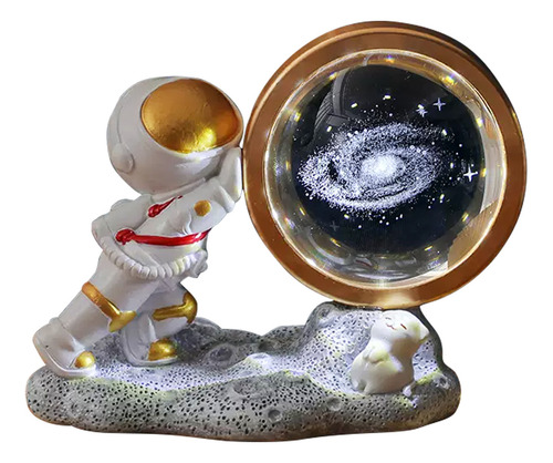 Luz Nocturna Led 3d Galaxy Bola De Cristal Lámparas De Mesa Sol