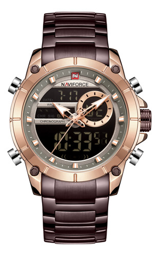 Reloj Deportivo Empresarial Analógico Con Cronómetro Digital