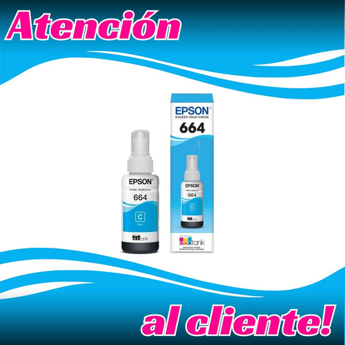Tinta Epson T664 Amarillo Original 70 Ml 1 Pack