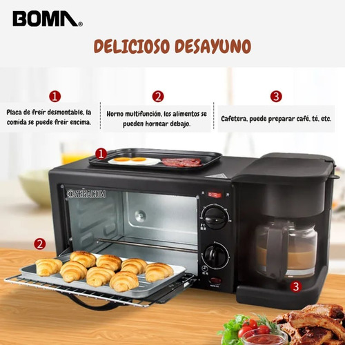 Horno Eléctrico 3 En 1 Multifuncional