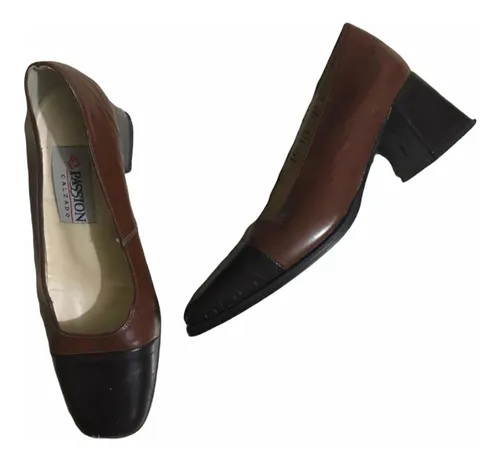 Mocasin Cafe Para Dama En Piel Suela De Cuero MercadoLibre