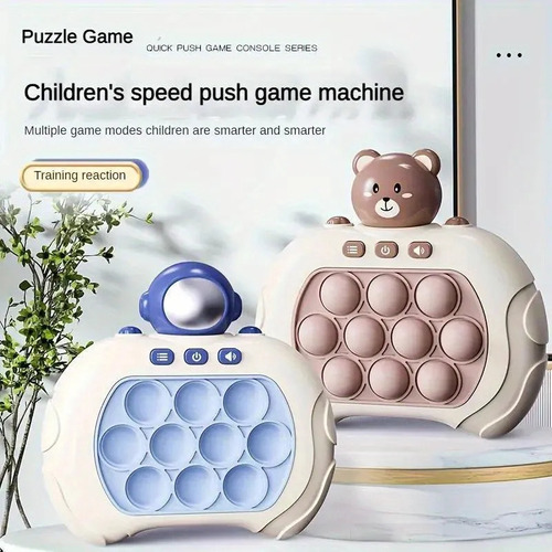 Okk Pop It Juego De Burbujas De Empuje Rápido Diseño Oso