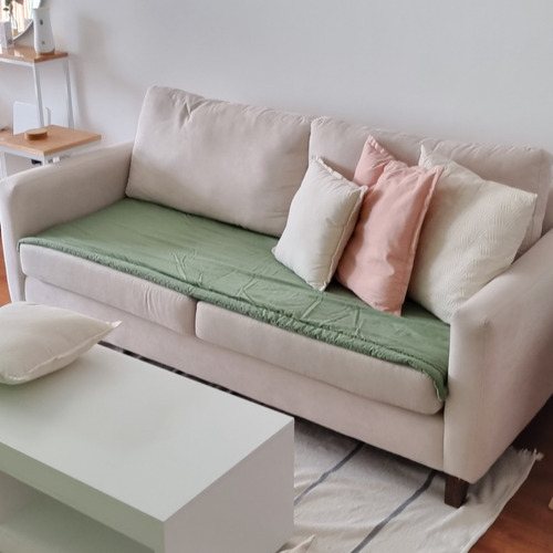 Pillow Manta Protector Cubre Asiento Sillon Tusor 3 Cuerpos