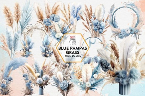 Imágenes Digitales Pastos Plantas Cortaderas Boho 84284709