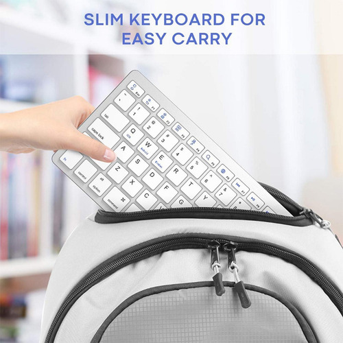 78 Teclas Teclado Bluetooth Alemán Inalámbrico Ultra