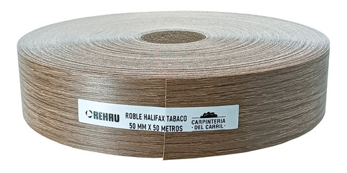 Canto Rehau Roble Halifax Tabaco 50 Mm X 50 M C/ Cola Egger