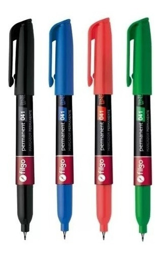 Pacote Marcador Microfibra Filgo 041 Permanente de 0,4 mm X12 Color Surtido