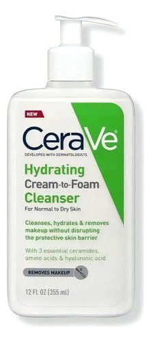 Cerave Hydrating Cream-to-foam Cleanser 355ml