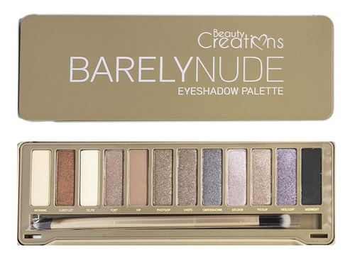 Paleta De Sombras Barely Nude De Beauty Creations 