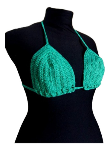 Bikini Basic Colaless- Tejido En Crochet- Forrado - En Stock