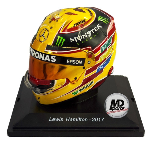 Casco Formula 1 Lewis Hamilton Mercedes F1 2017 Spark 1:5