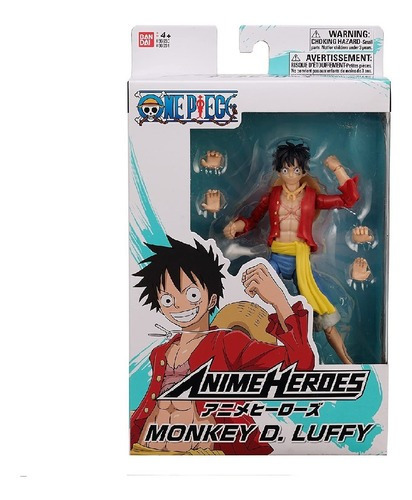 One Piece Monkey D Luffy Anime Heroes Bandai F0067-3