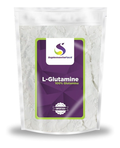 Glutamina Pura L-glutamina Pó Pura 500g - 100% Glutamina Nf