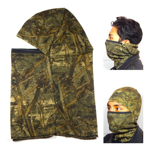 Imagen 7 de 7 de Pasamontañas Woodland Camuflaje 5 Piezas Mayoreo Tactica
