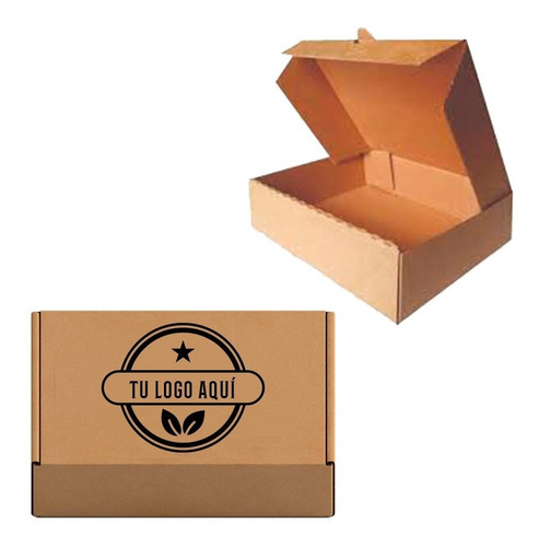 250 Cajas 24x19x6.5 Cm Envio/alimentos Personaliza Tu Logo