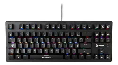 Noblex - Kit Gamer Nbx Teclado Rgb, Mouse Y Mousepad Inalámbrico