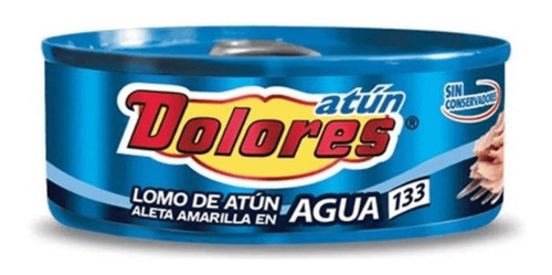 Imagen 1 de 1 de Atun Dolores En Agua De 133 Gr Atun Aleta Amarilla