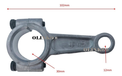 Imagen 3 de 4 de Biela Bomba Fumigadora Parihuela 50mm (3pz)