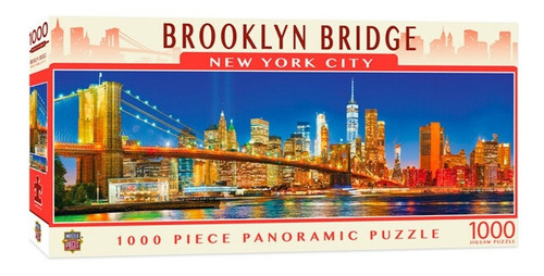 Imagen 1 de 3 de Rompecabezas Panorámico - Brooklyn Bridge Ny City