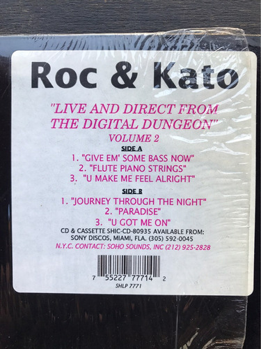 Disco Vinilo Roc & Kato / Live And Direct From Le Digital (Usado)