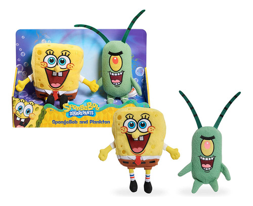 Nickelodeon Bob Esponja - Juego De 2 Piezas De Felpa De Bob