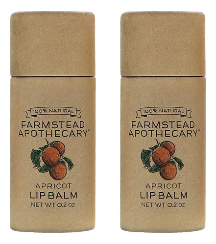 Farmstead Apothecary Bálsamo Labial 100% Natural Con Cera .