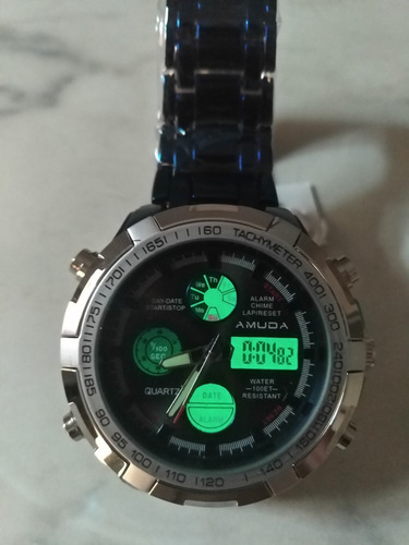 Relógio Dourado Amuda Masculino Original De Luxo Promoção