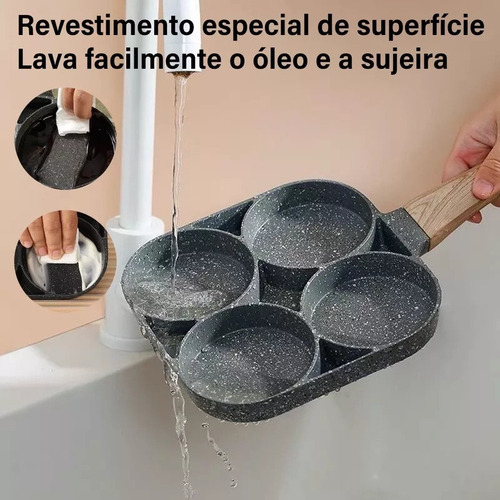 Fritadeira De Ovo De Panqueca Con 4 Hornos