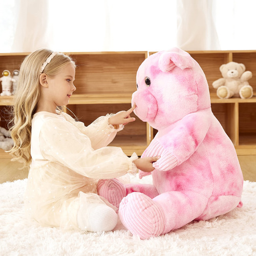 Peluche Earthsound Con Forma De Cerdo Gigante, 75 Cm De Altu