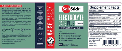 Saltstick Caps Cafeina - Unidad a $1800