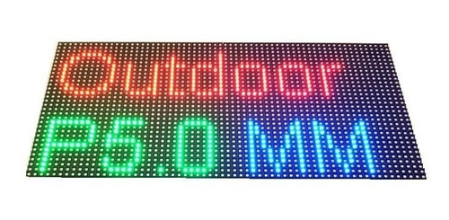 Par Modulo Painel Led P5 Rgb 32x16cm Hub75 Uso Externo K2531