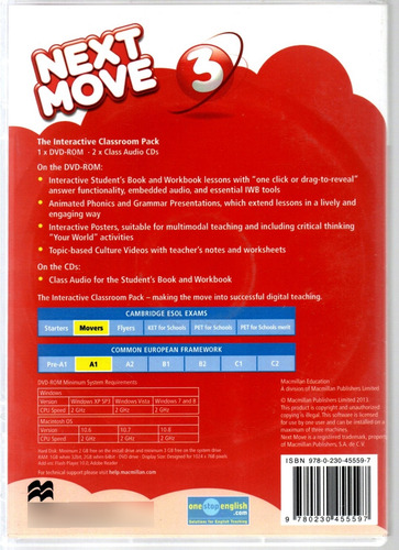 Cd E Dvd Next Move, Interactive Classroom Pack, Volume 3 (Usado)